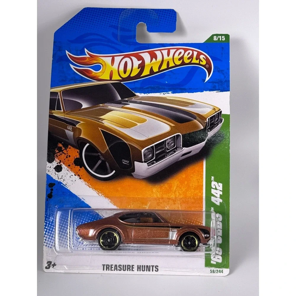 Hot Wheels 2011 Treasure Hunt 68 Olds 442 Copper 8/15 58/244 T9728-09A0G New